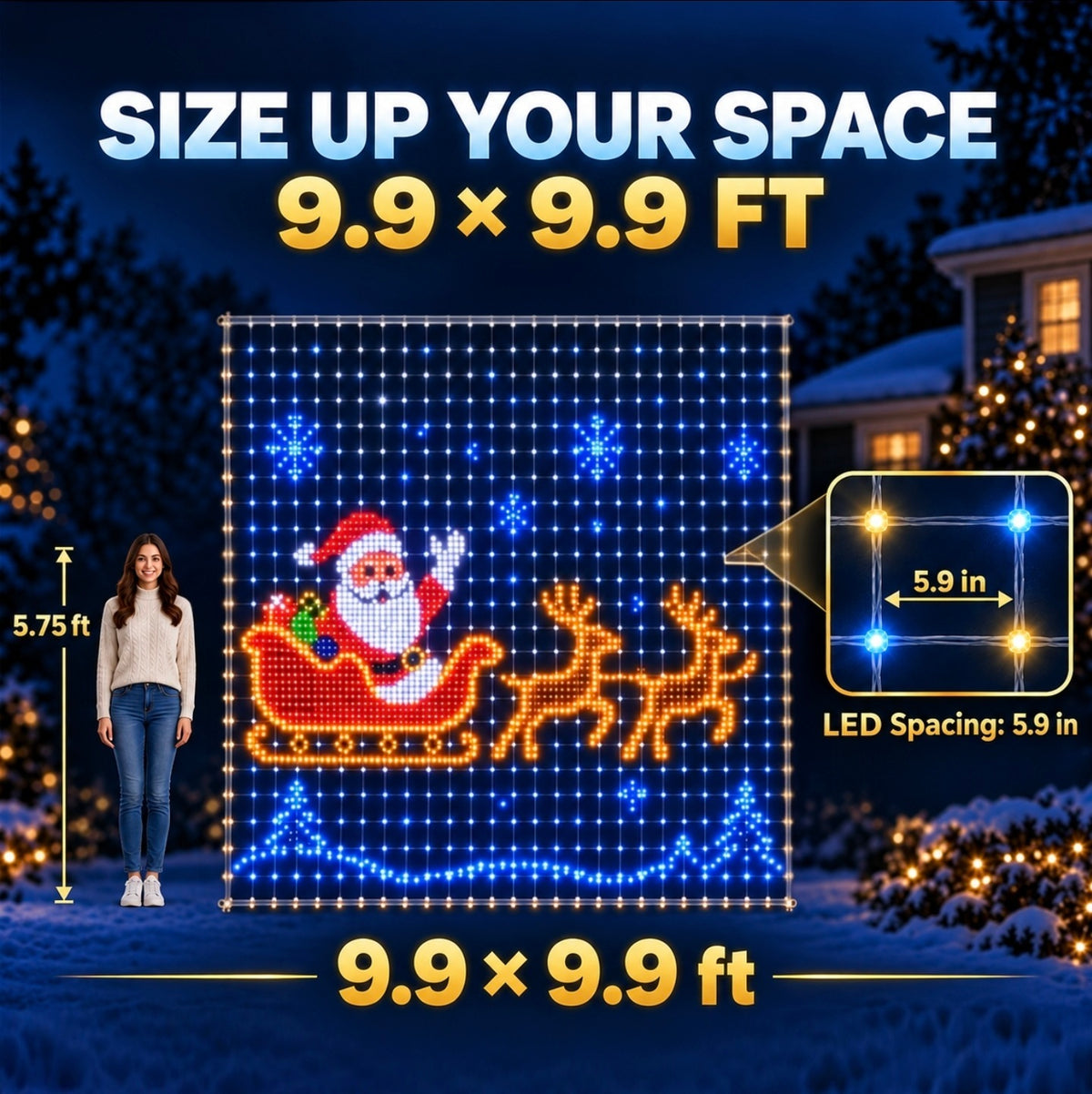 Smart LED Curtain Lights